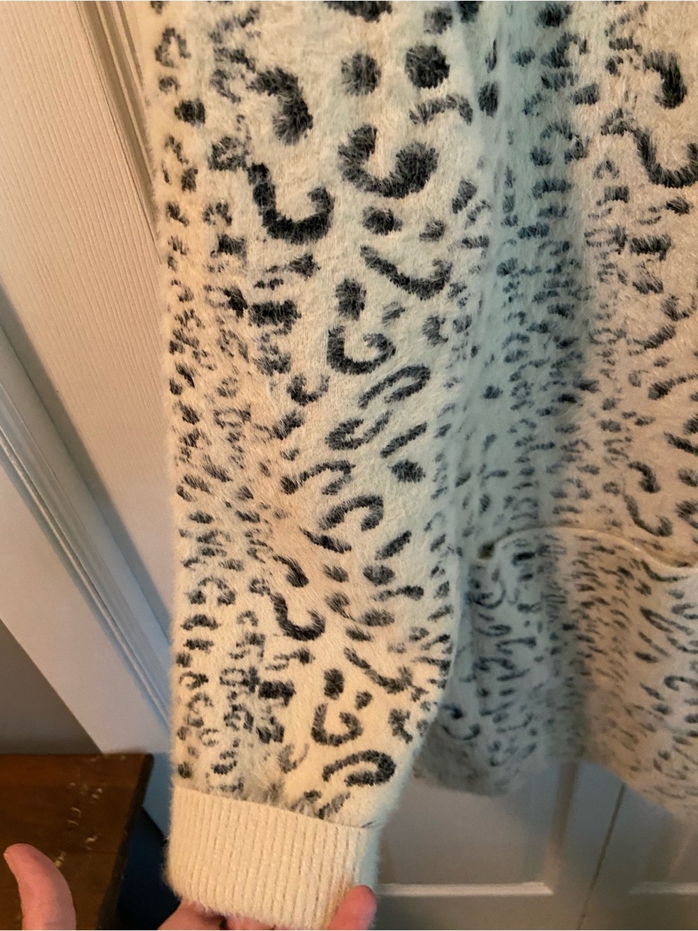 Revolution Cream Leopard Print Open Cardigan - Picture 2 of 6